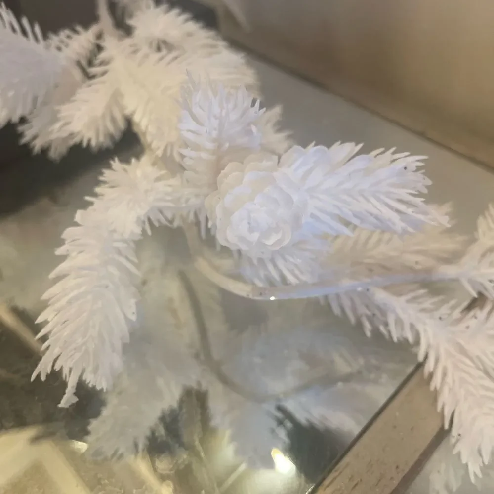 Garland White Pine Tree with Pinecones Garland!